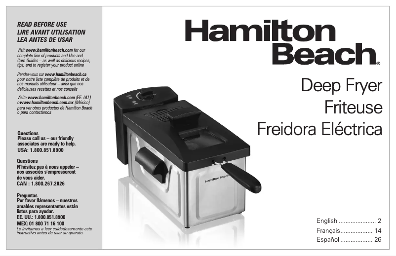 Page n°1 - Manuel utilisateur Hamilton Beach 35326