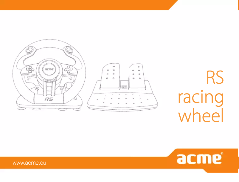 Image de la première page du manuel de l'appareil RS racing wheel