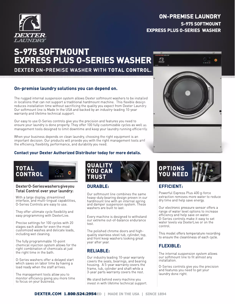 Image de la première page du manuel de l'appareil S-975 Express Plus