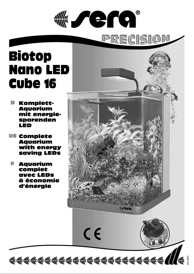 Image de la première page du manuel de l'appareil Biotop Nano LED Cube 16