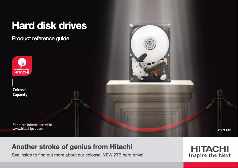 Page n°1 - Manuel utilisateur HGST Travelstar 5K500.B