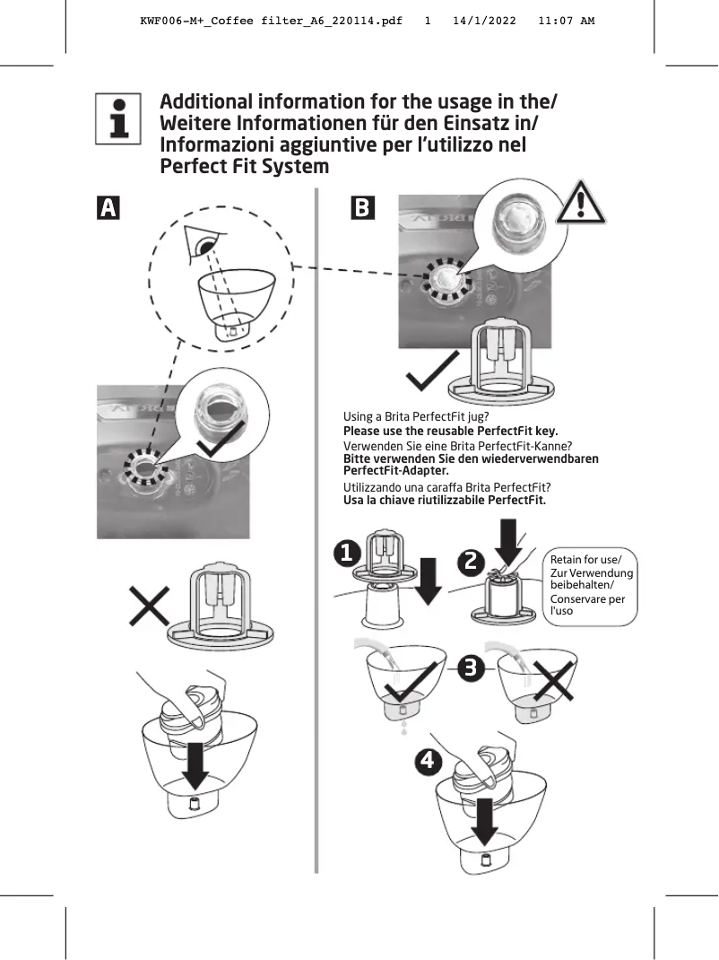 Page 1 de la notice Manuel utilisateur Koenic KWF-006-M
