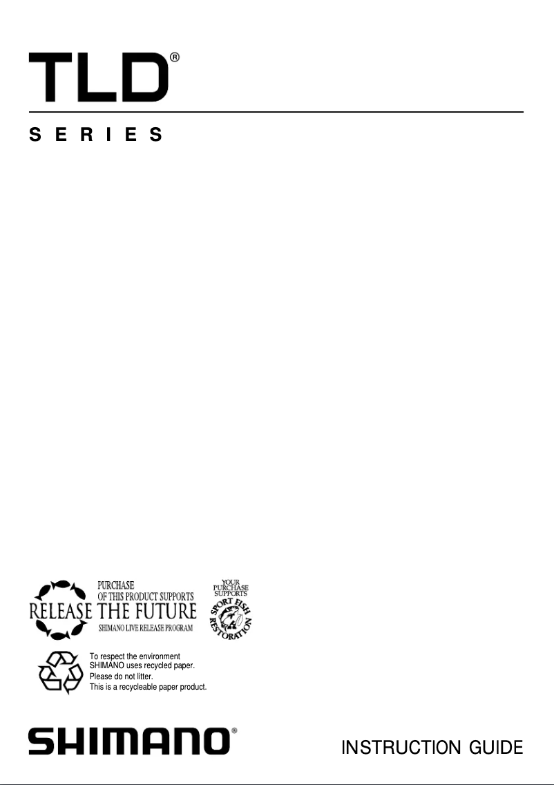 Page 1 de la notice Manuel utilisateur Shimano TLD 20