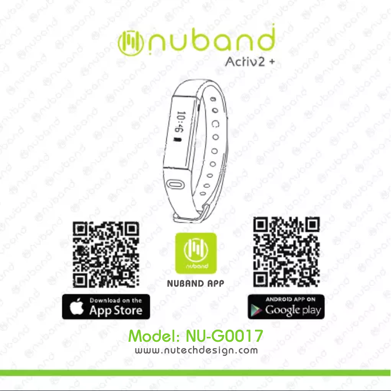 Image de la première page du manuel de l'appareil Activ2+ NU-G0017