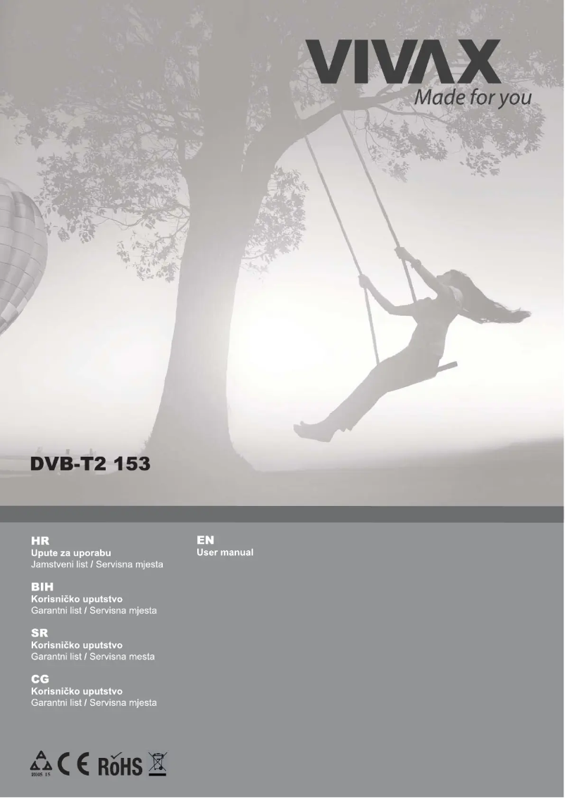 Image de la première page du manuel de l'appareil DVB-T2 153