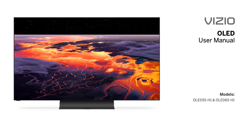 Page 1 de la notice Manuel utilisateur VIZIO OLED55-H1