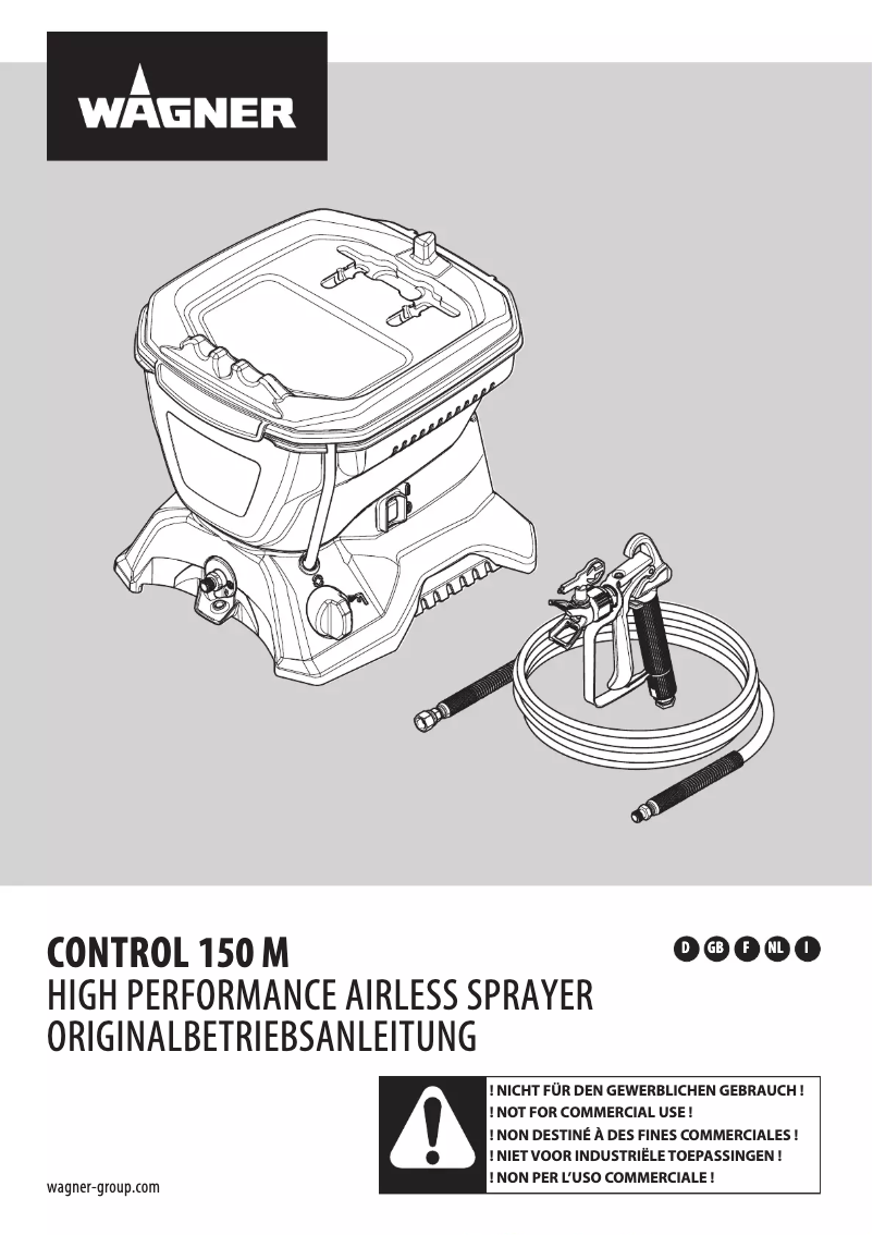 Image de la première page du manuel de l'appareil Control 150 M