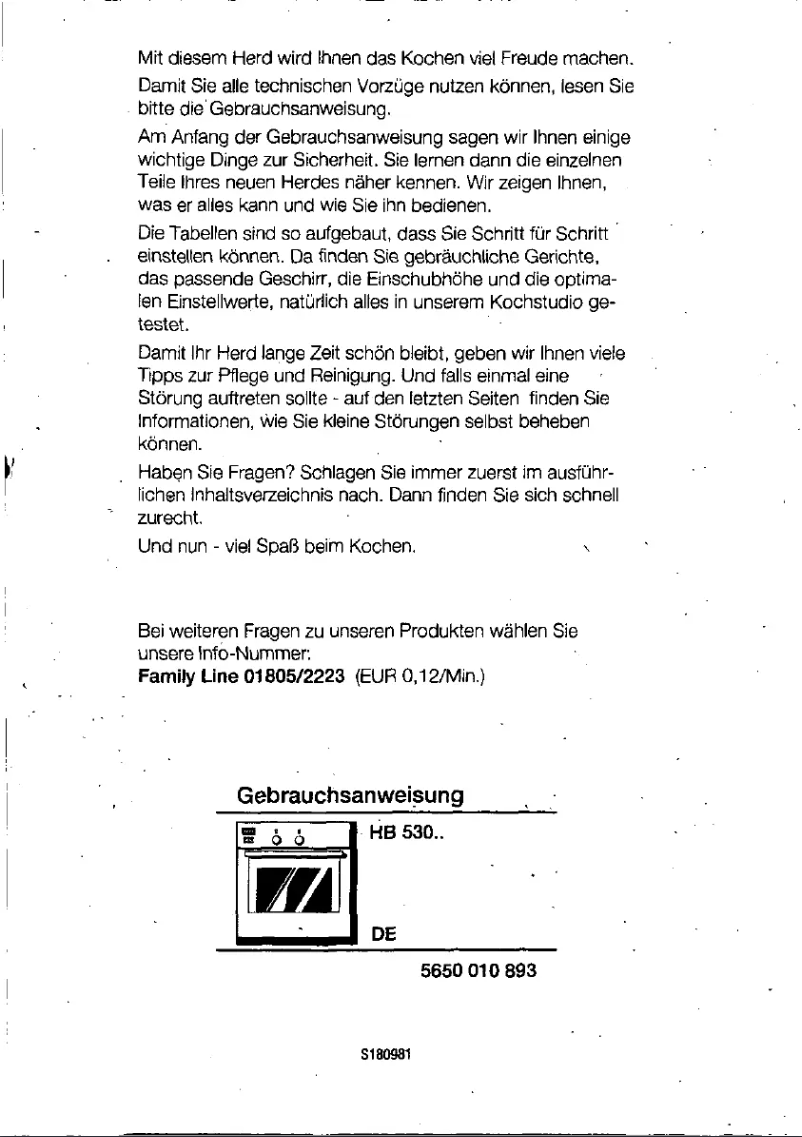 Image de la première page du manuel de l'appareil HB53054