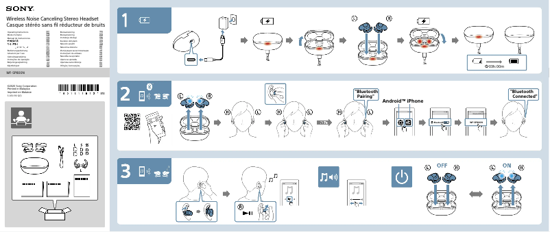 Image de la première page du manuel de l'appareil WH-H910N