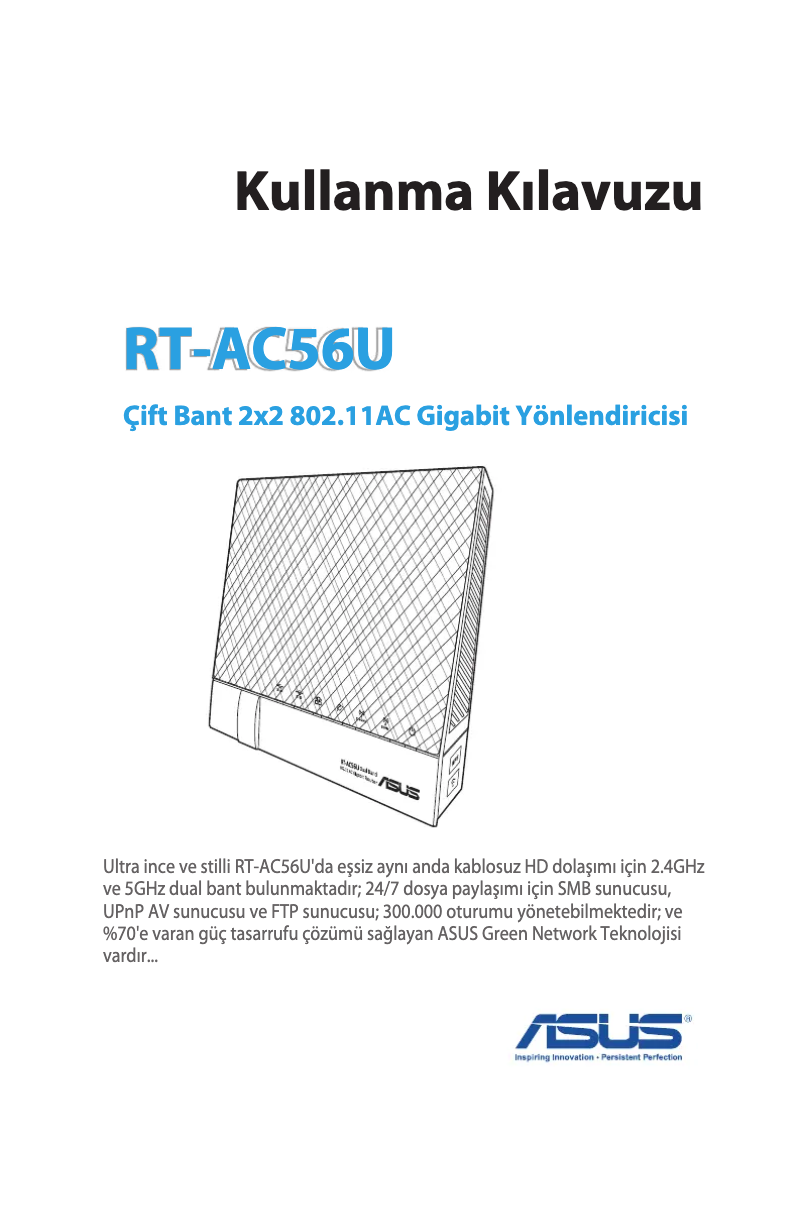 Page 1 de la notice Manuel utilisateur Asus RT-AC56U