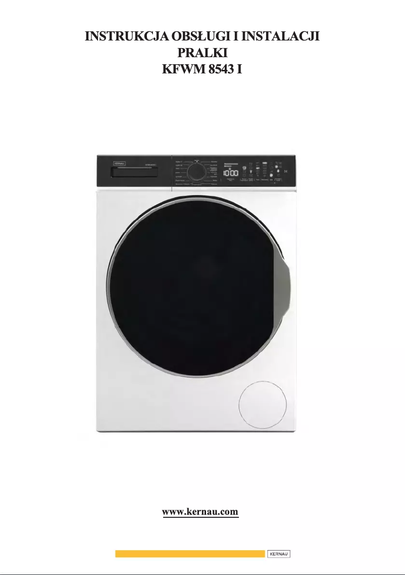 Page 1 de la notice Manuel utilisateur Kernau KFWM 6412