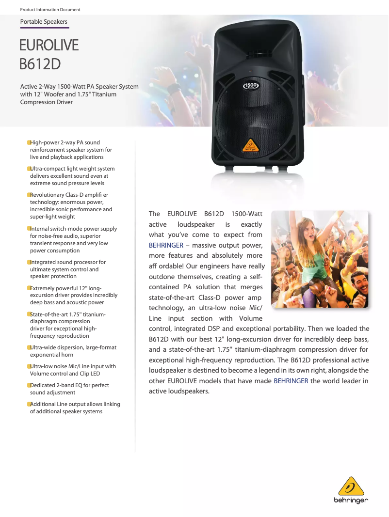 Image de la première page du manuel de l'appareil B612D