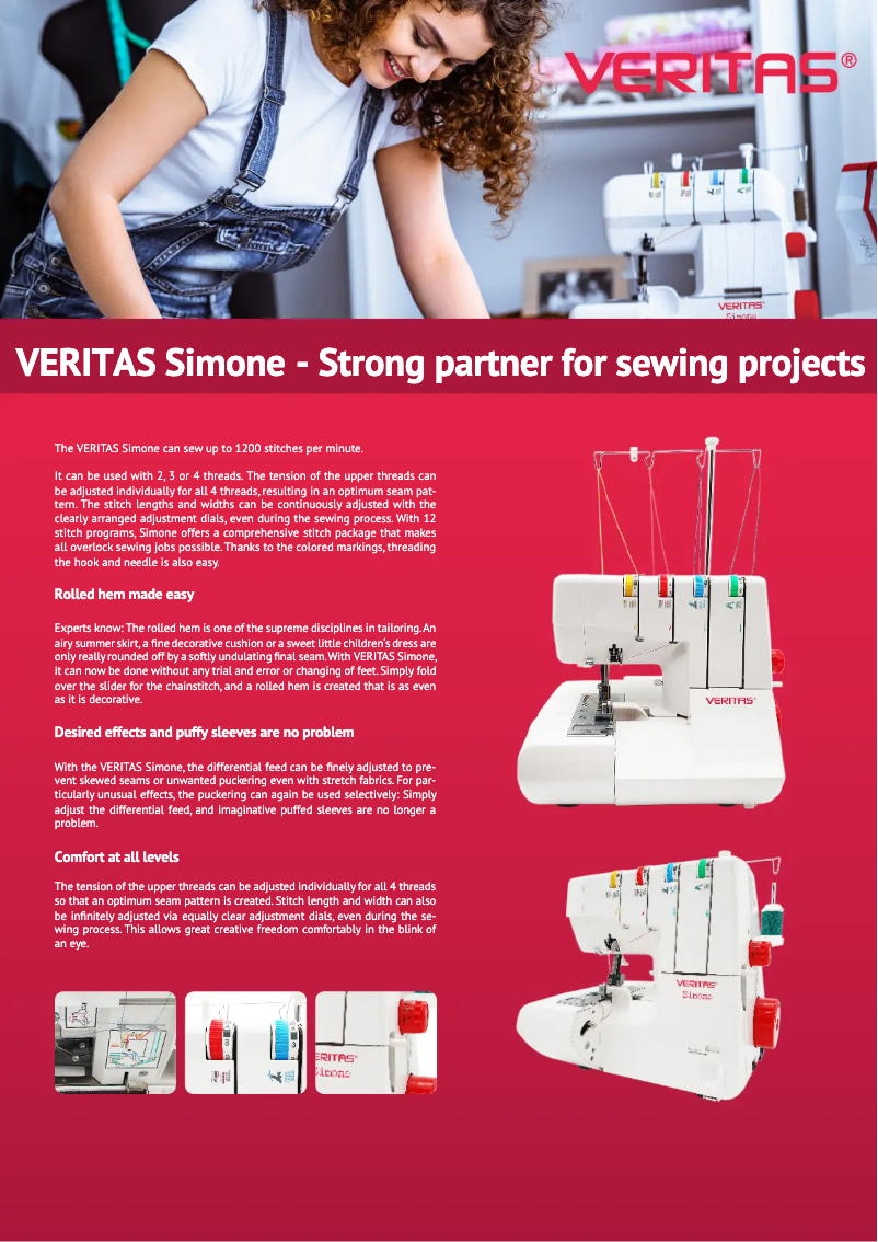 Image de la première page du manuel de l'appareil Simone