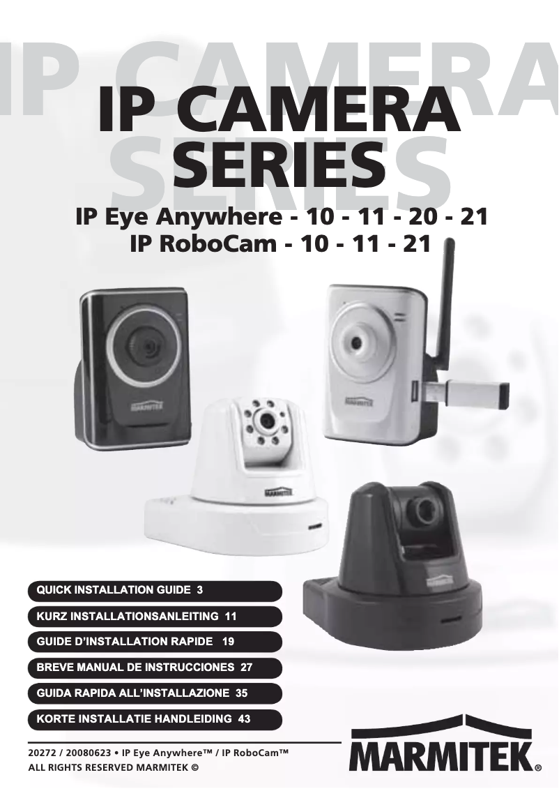 Página 1 del manual Manual de usuario Marmitek IP Eye Anywhere 11