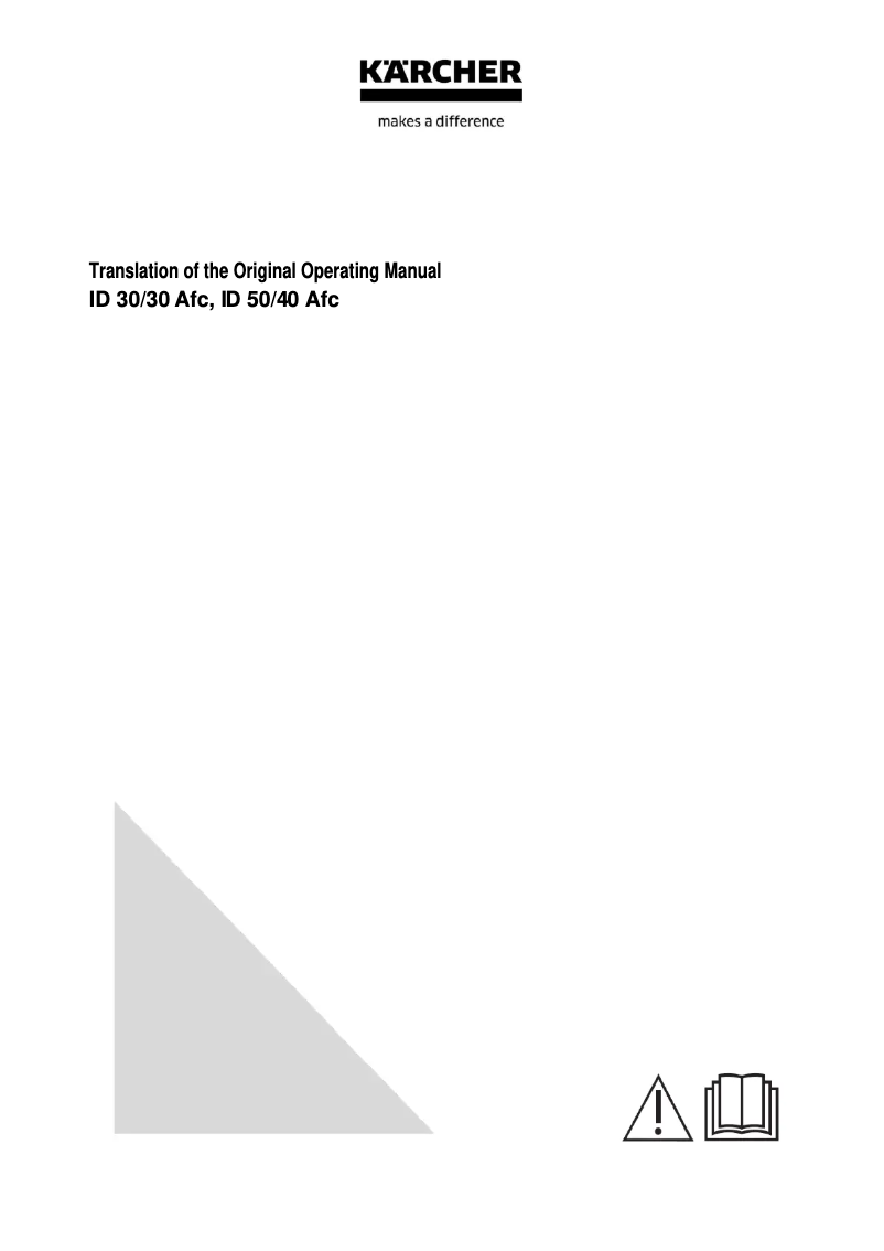 Image de la première page du manuel de l'appareil ID 50/40 Afc