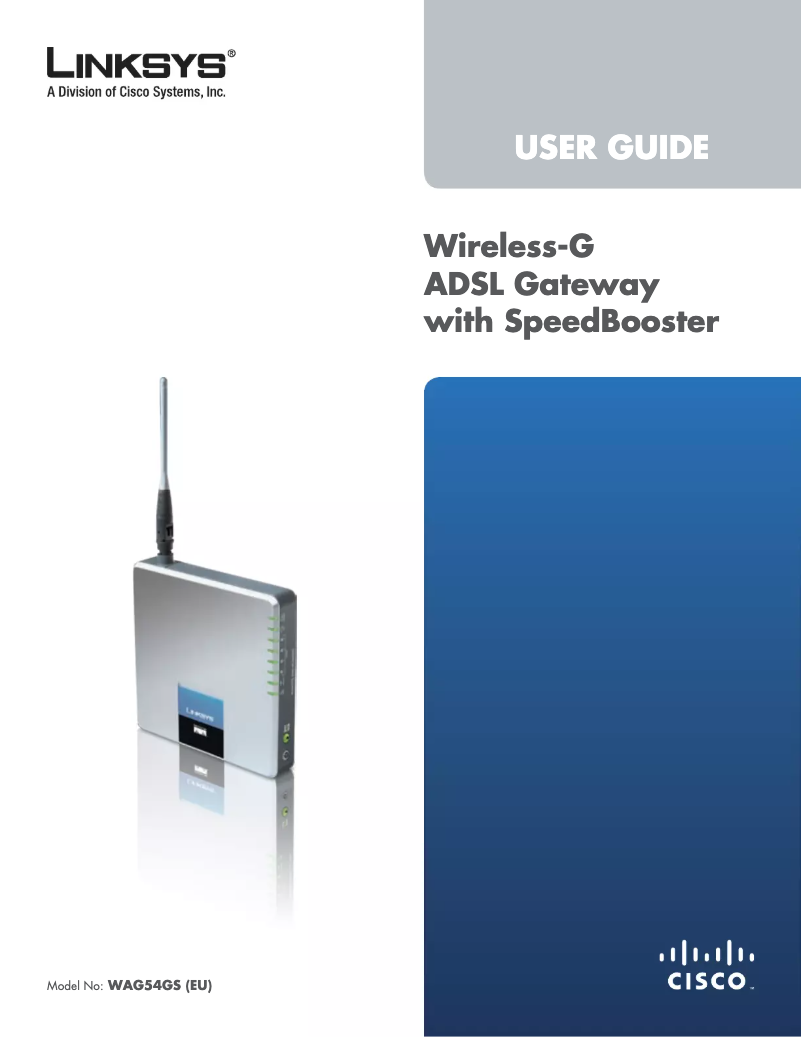 Page n°1 - Manuel utilisateur Linksys WAG54GS