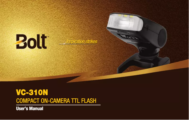 Page n°1 - Manuel utilisateur Bolt VC-310