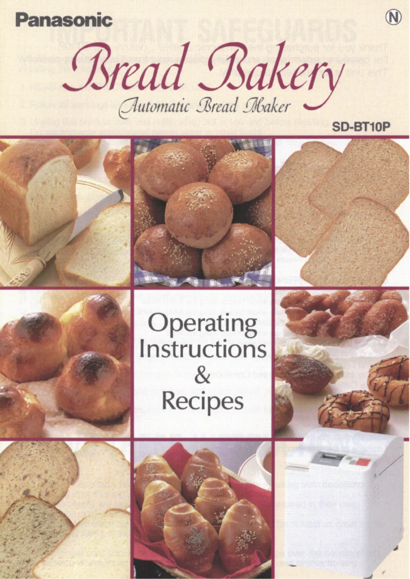 Page n°1 - Manuel utilisateur Panasonic SD-BT10P