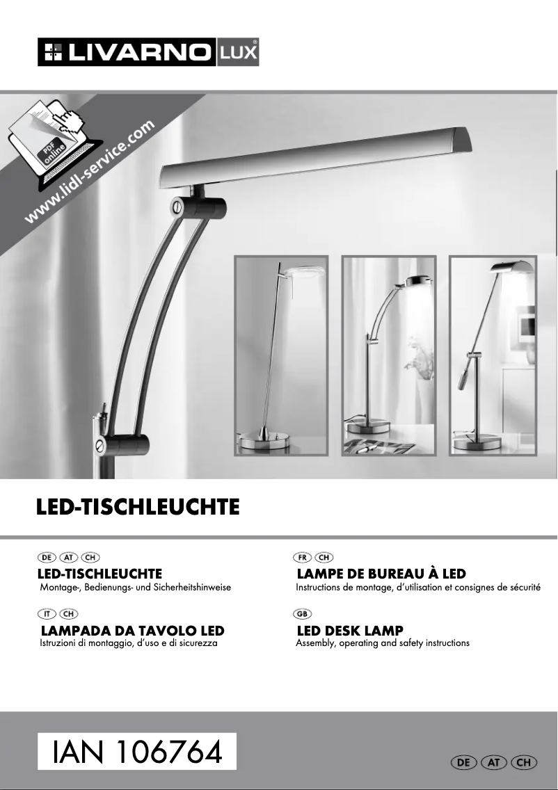 Image de la première page du manuel de l'appareil IAN 106764