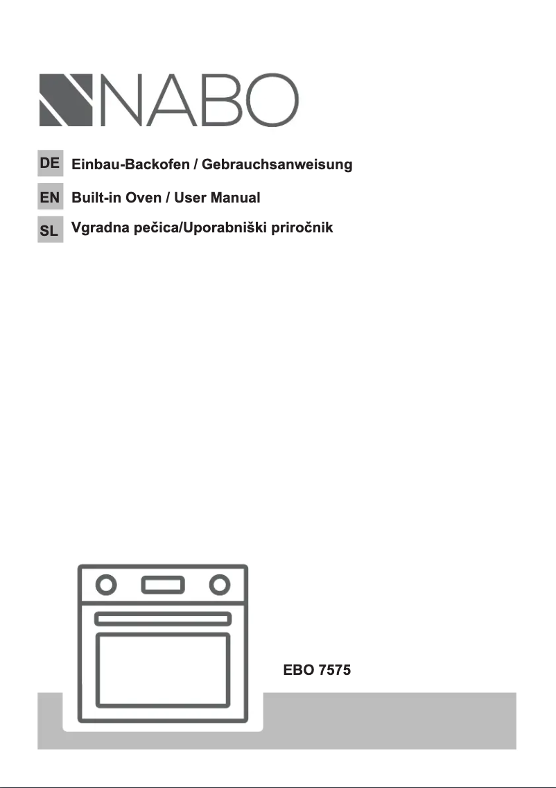 Page n°1 - Manuel utilisateur Nabo EBO 7575