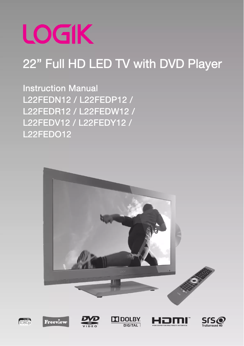 Image de la première page du manuel de l'appareil L22FEDO12