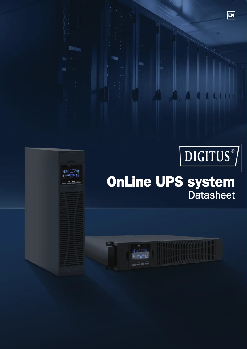 Page 1 de la notice Fiche technique Digitus DN-170107
