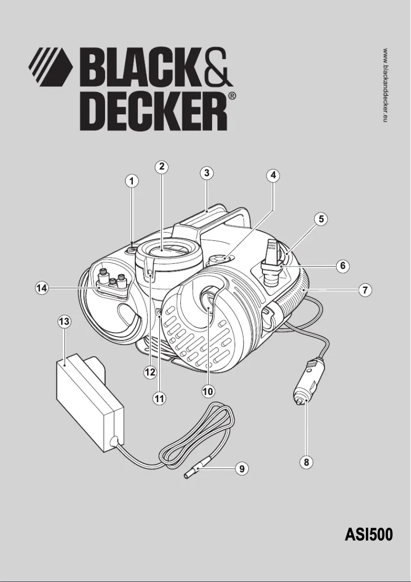 Page 1 de la notice Manuel utilisateur Black & Decker ASI500