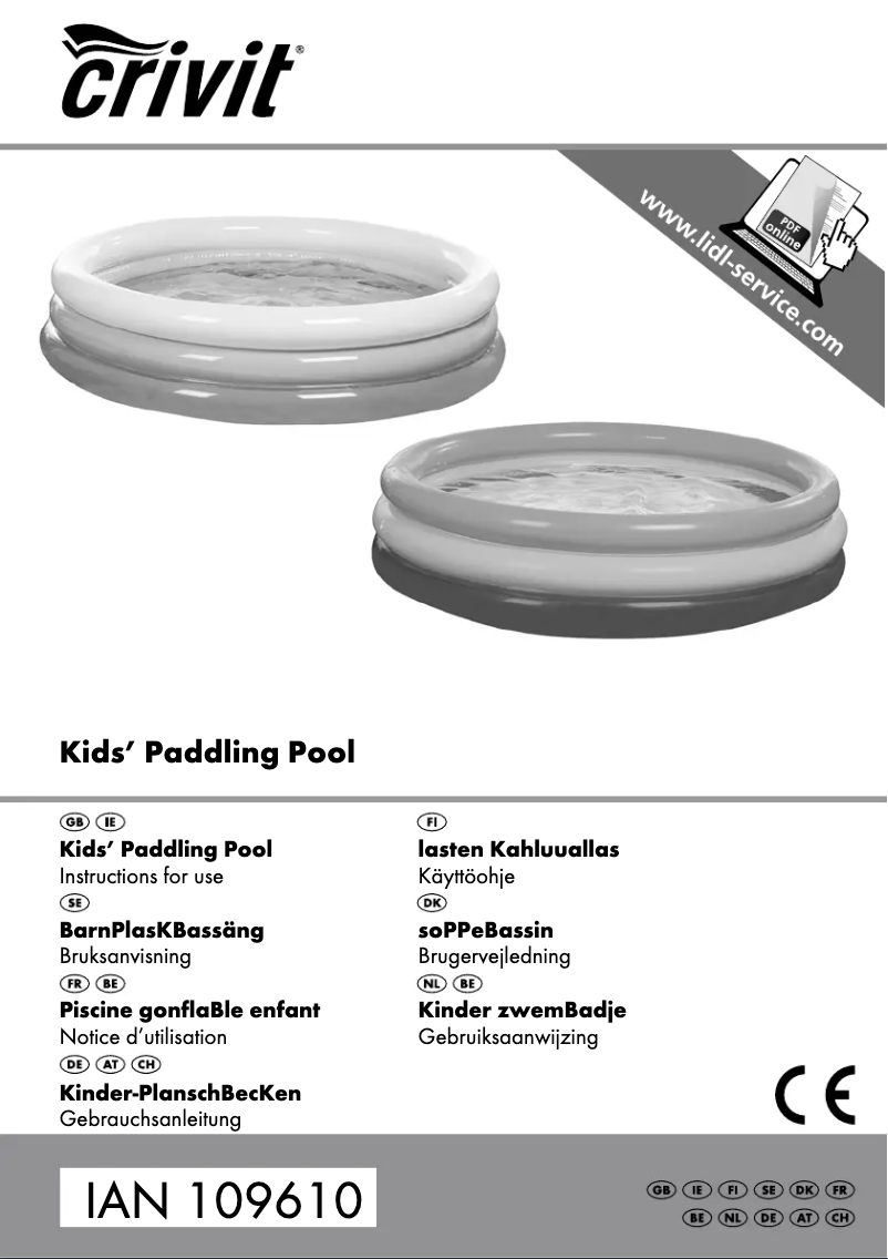 Page n°1 - Manuel utilisateur Crivit IAN 109610