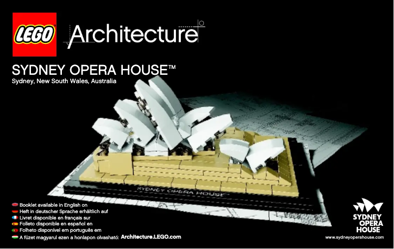 Page 1 de la notice Manuel utilisateur Lego Sydney Opera House (TM)