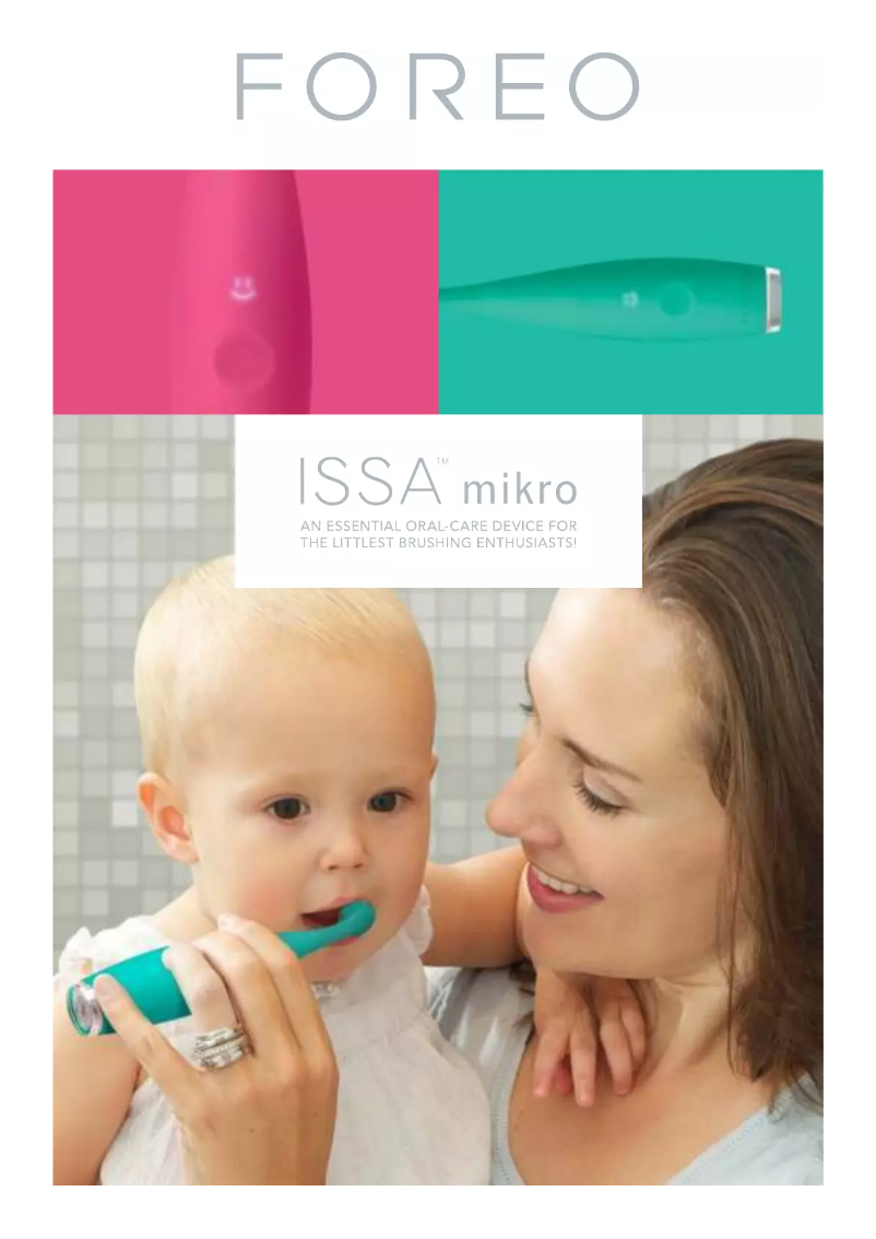 Page 1 de la notice Manuel utilisateur Foreo ISSA mikro