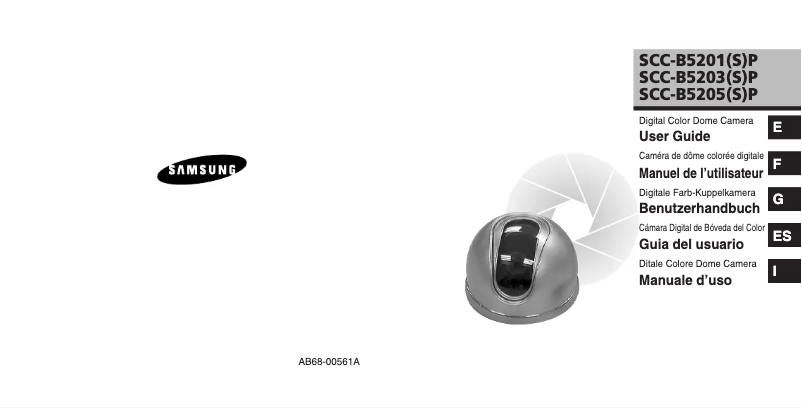 Page 1 de la notice Manuel utilisateur Samsung SCC-B5203