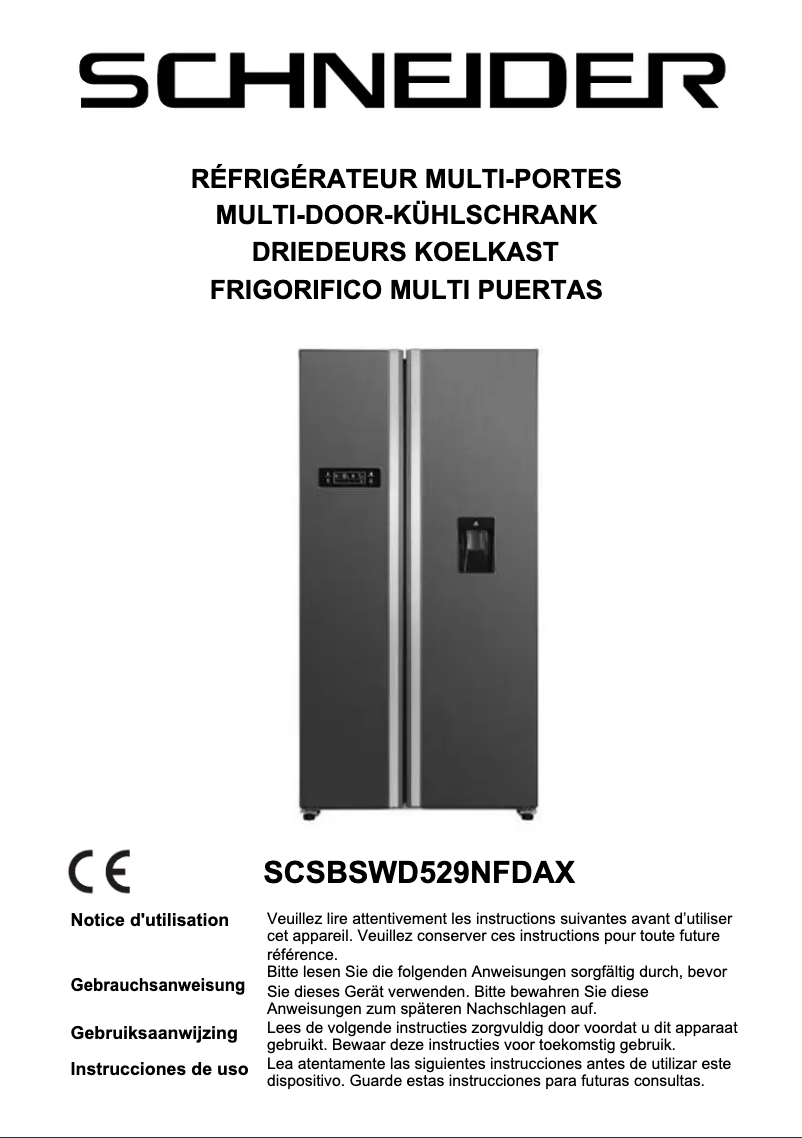 Page 1 de la notice Manuel utilisateur Schneider SCSBSWD529NFDAX