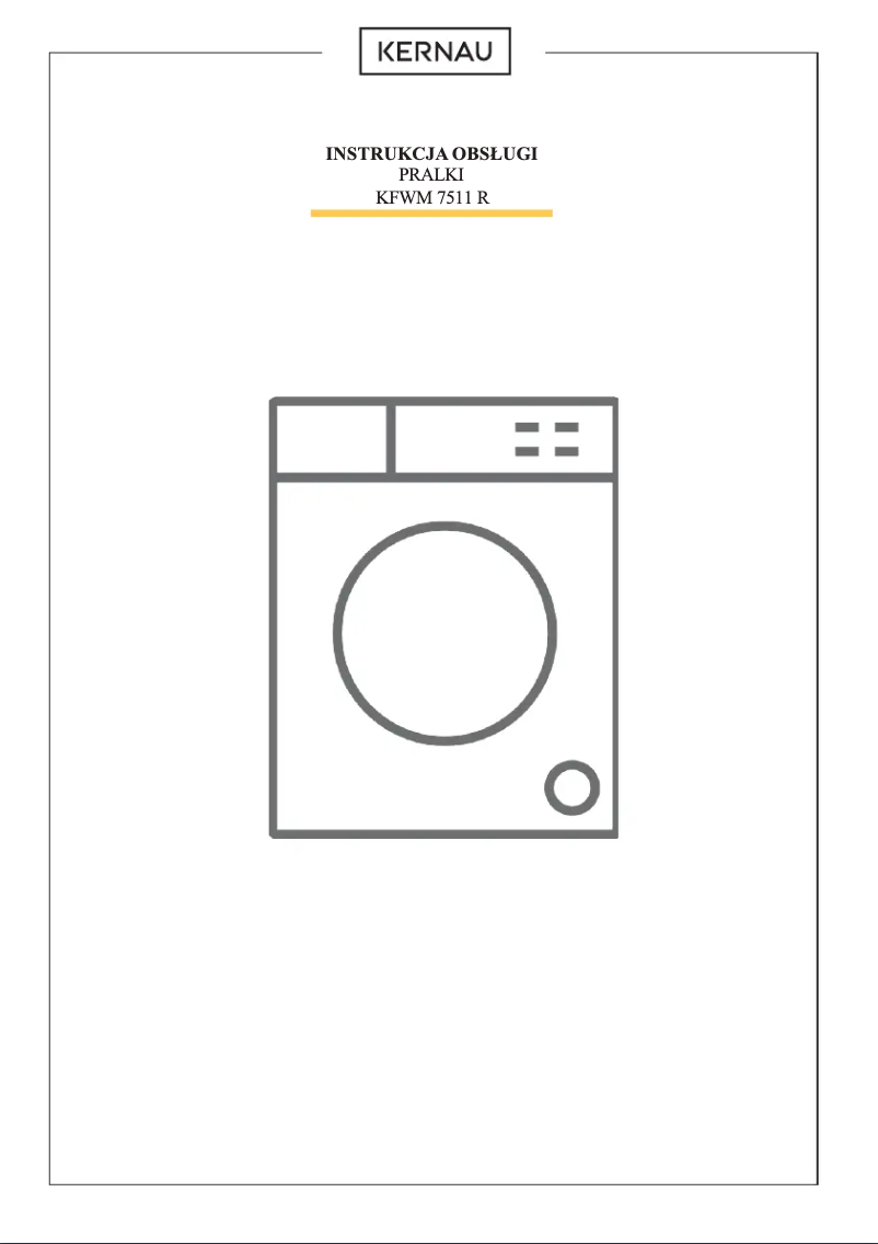 Página 1 del manual Manual de usuario Kernau KFWM 7511 R