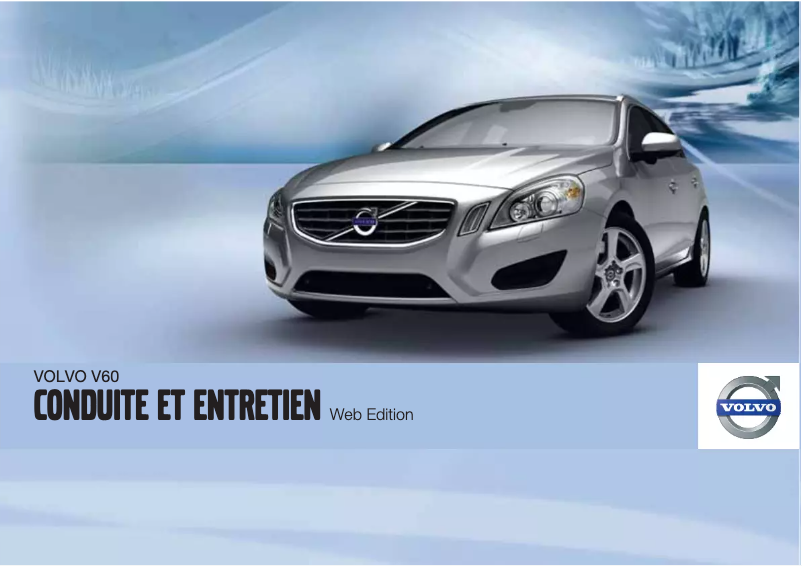 Page 1 de la notice Manuel utilisateur Volvo V60 (2010)