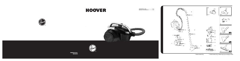 Page 1 de la notice Manuel utilisateur Hoover LA44PAR 011