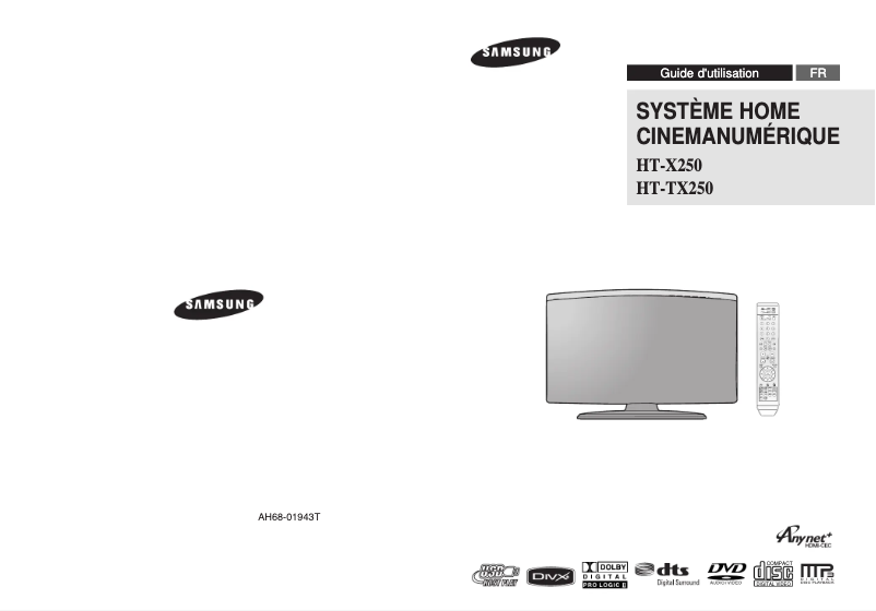 Page 1 of the manual User Manual Samsung HT-X250