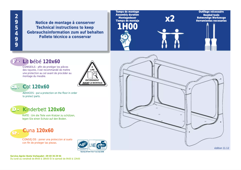 Page n°1 - Manuel utilisateur Sauthon Babybulle KX031A