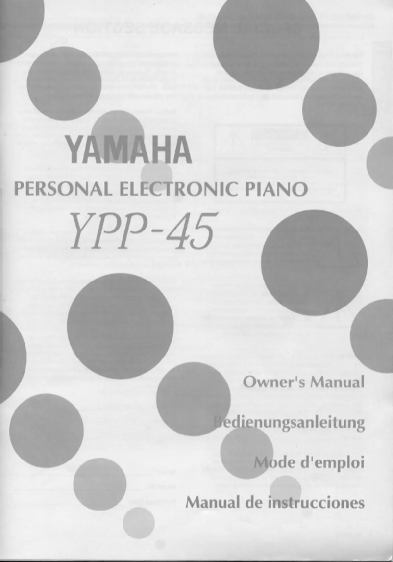Page n°1 - Manuel utilisateur Yamaha YPP-45