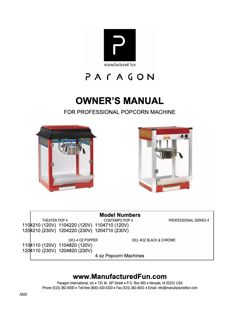 Imagen de la primera página del manual del dispositivo Theater TP-4