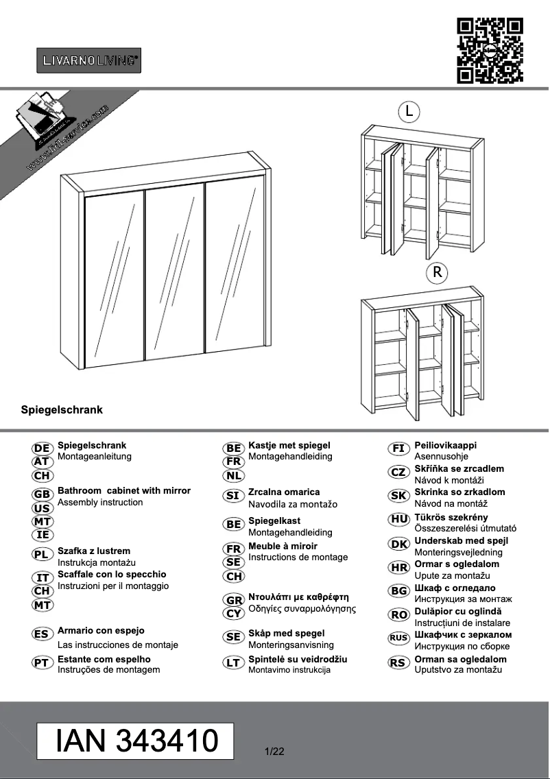 Image de la première page du manuel de l'appareil IAN 343410