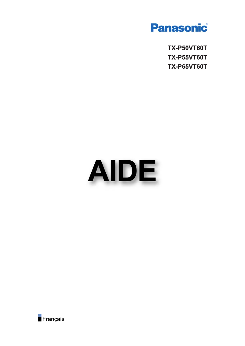 Image de la première page du manuel de l'appareil TX-P65VT60T