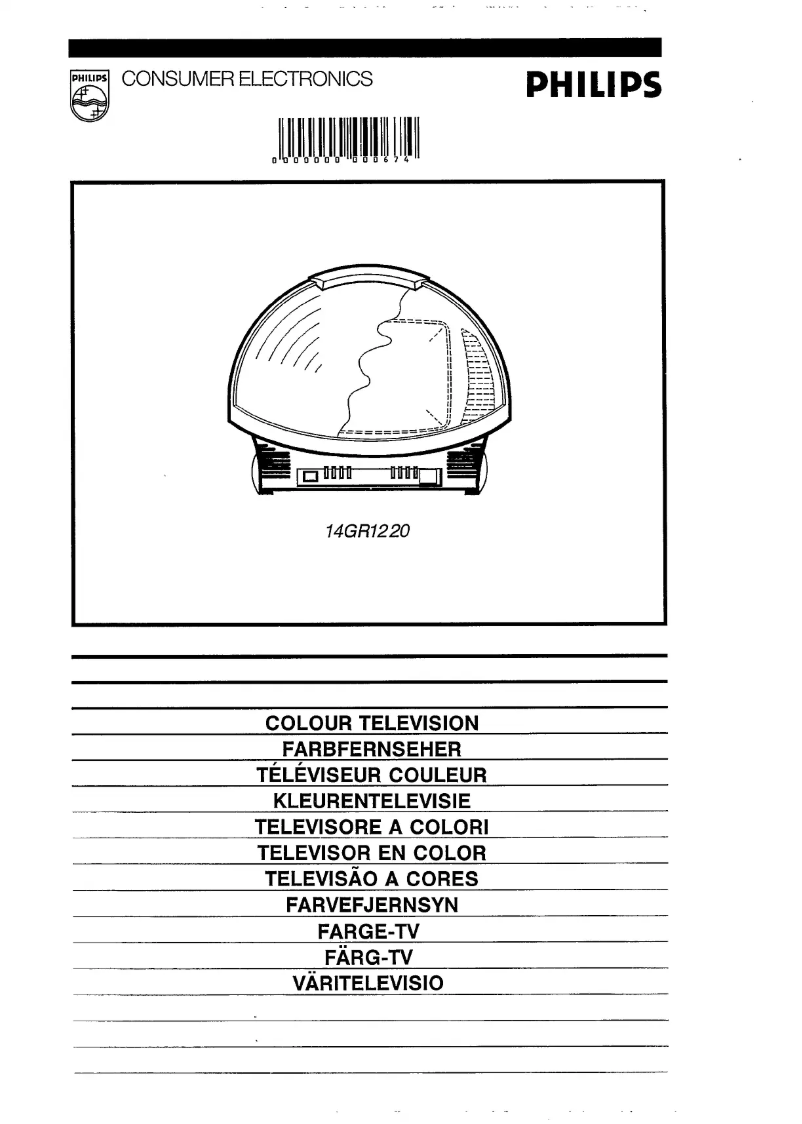 Page n°1 - Manuel utilisateur Philips 14GR1220