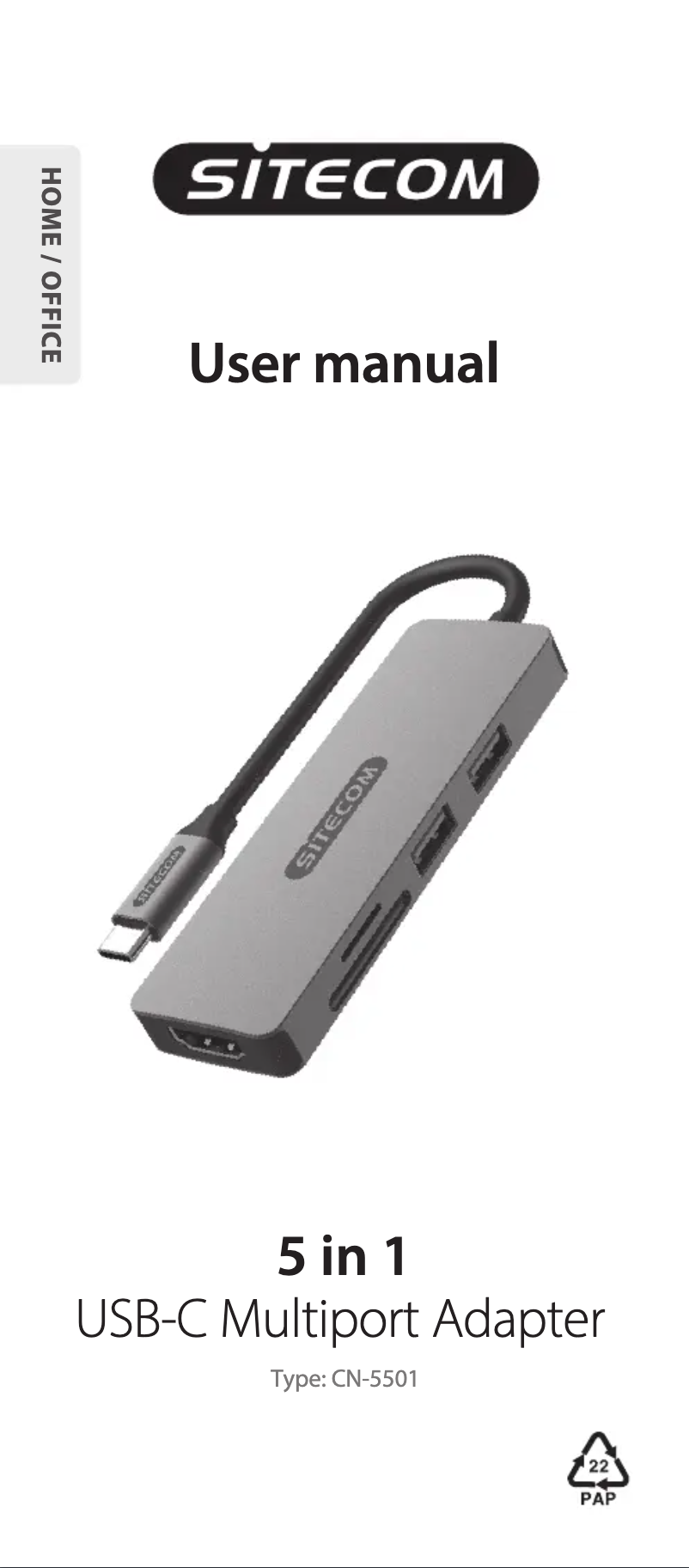 Image de la première page du manuel de l'appareil CN-5501