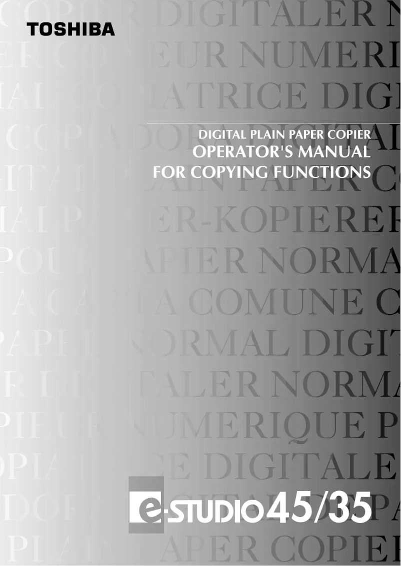 Image de la première page du manuel de l'appareil e-studio 45