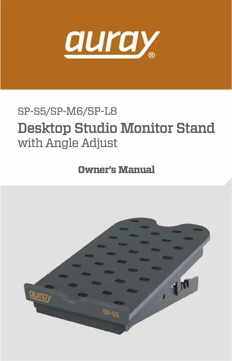 Page 1 de la notice Manuel utilisateur Auray SP-L8