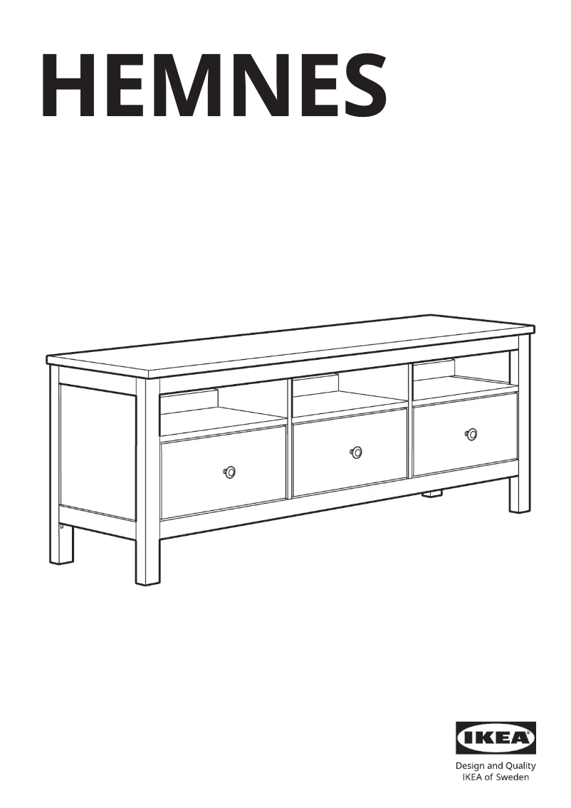 Image de la première page du manuel de l'appareil HEMNES 403.495.69