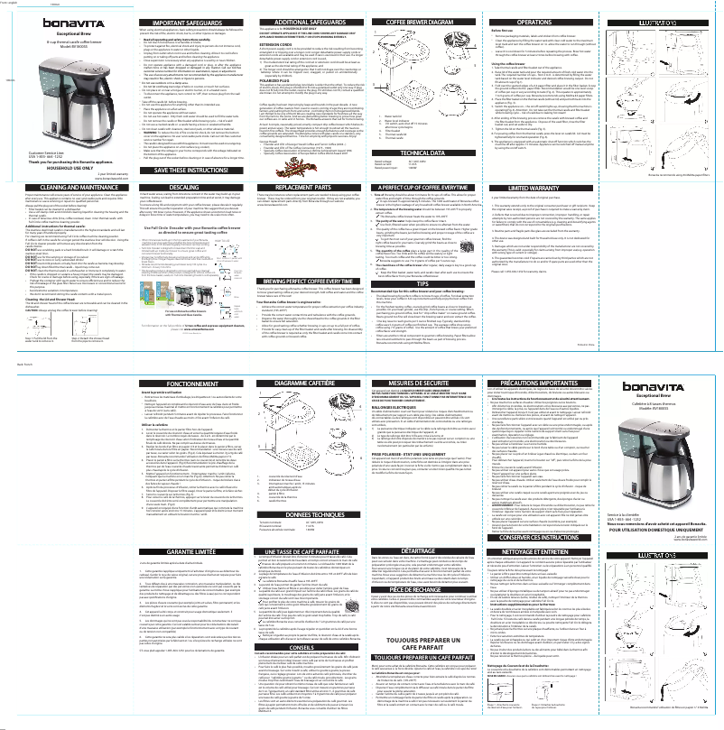 Image de la première page du manuel de l'appareil BV1800SSB
