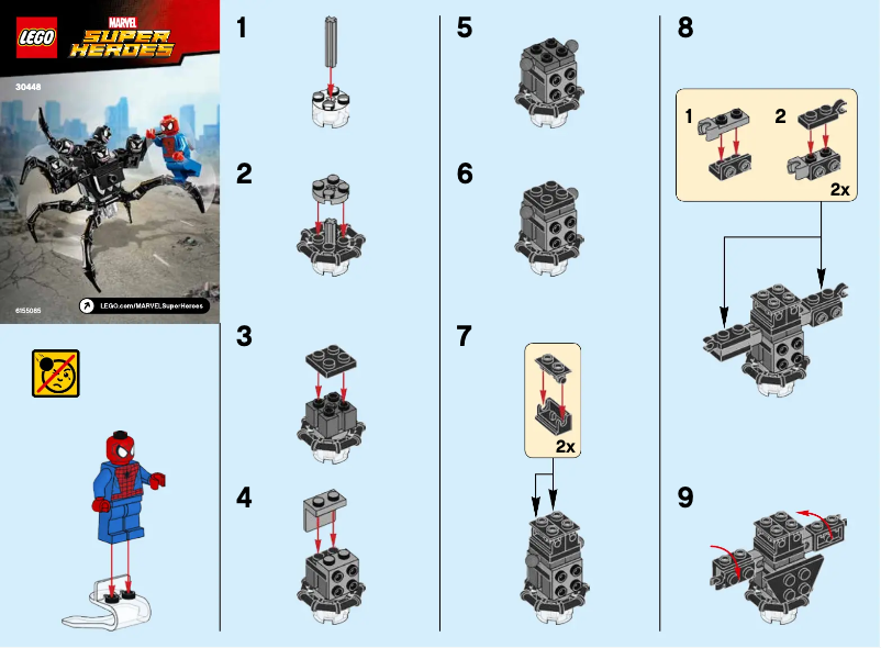 Page 1 de la notice Manuel utilisateur Lego Marvel Super Heroes 30448