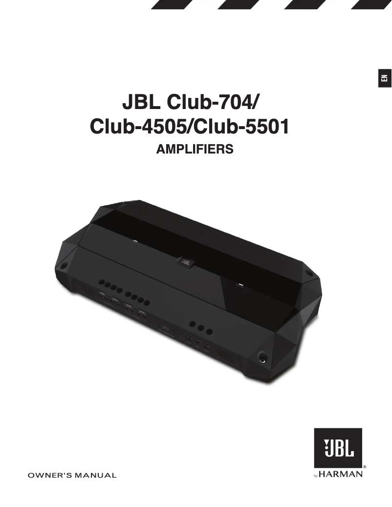 Page n°1 - Manuel utilisateur JBL Club-4505