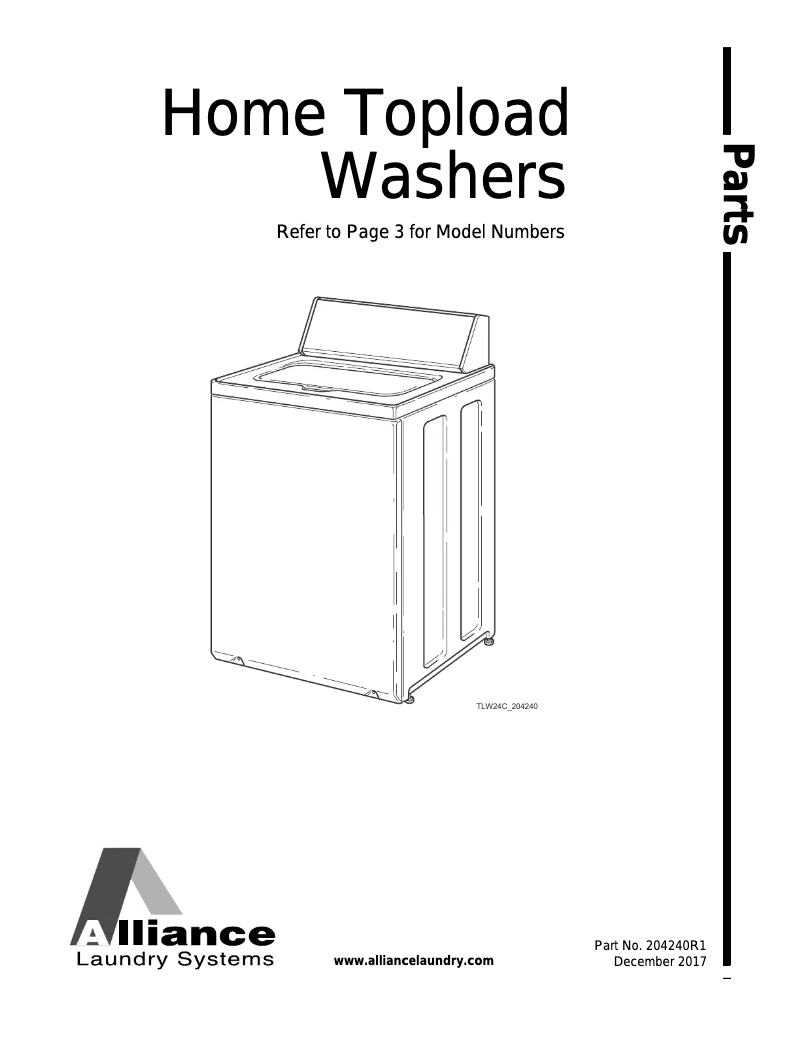 Page 1 de la notice Manuel utilisateur Speed Queen AWN63RSN115TW01